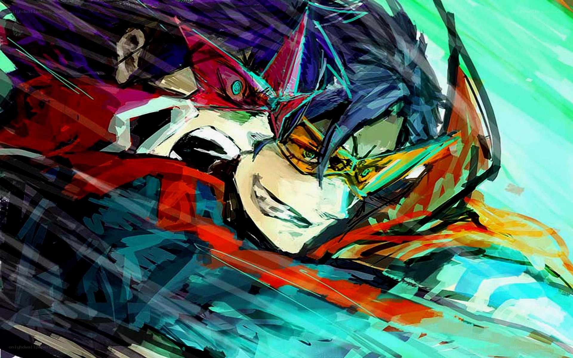 anime character in motion