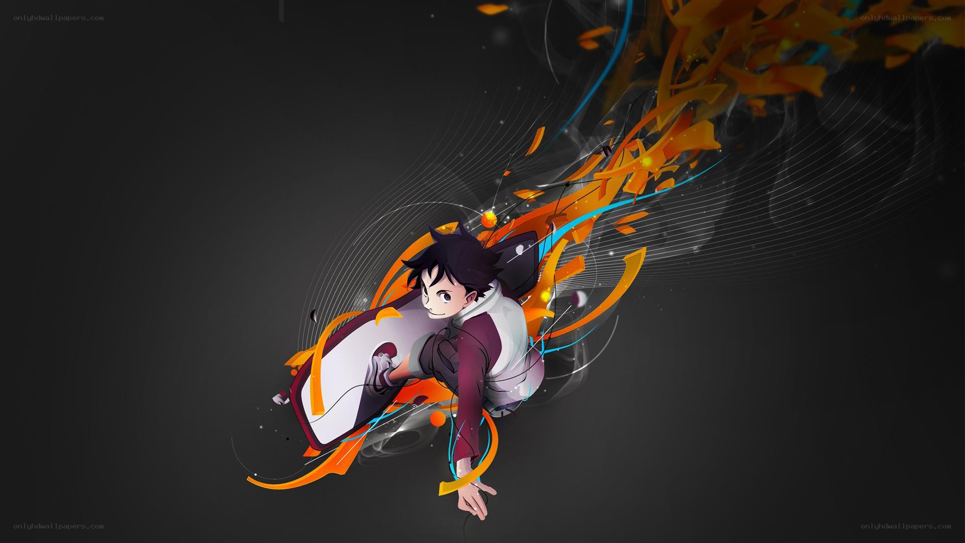 anime character in motion