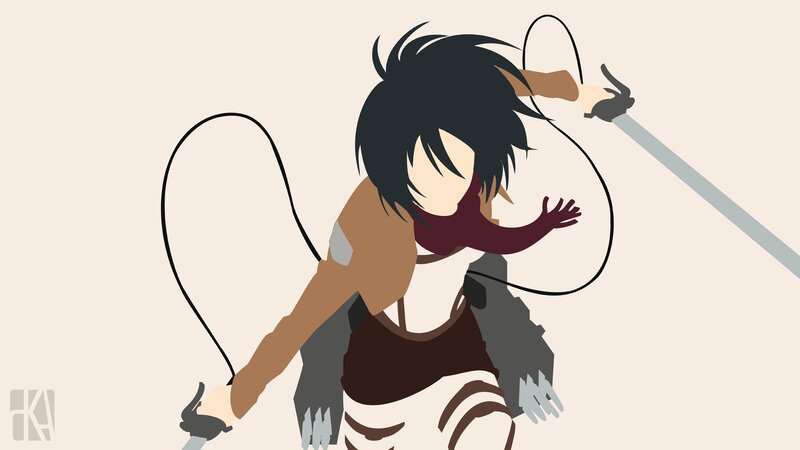 Anime Character in Motion — Beige