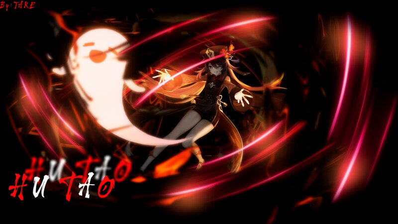 Anime Character in Motion — Black, Dramatic, Night, Digital Art