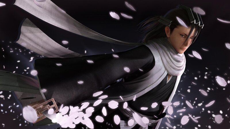 Anime Character in Motion — Black, Dramatic, Night