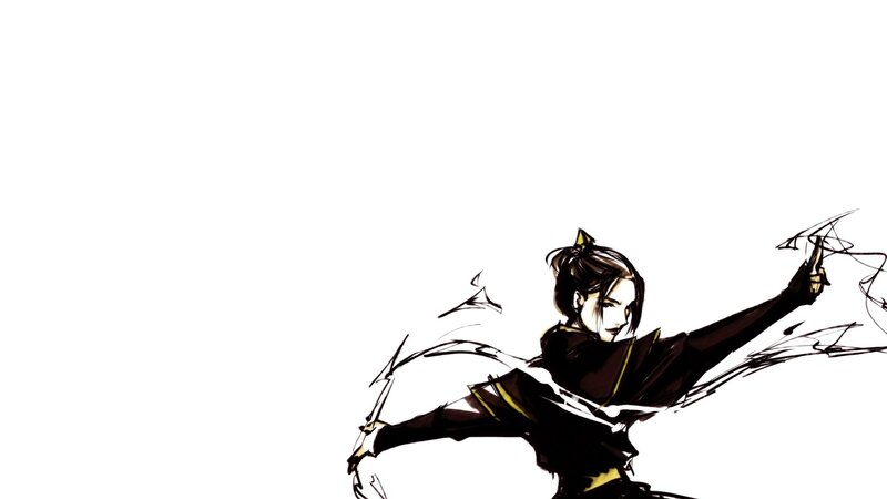 Anime Character in Motion — Black, Dynamic, Manga, Firebending