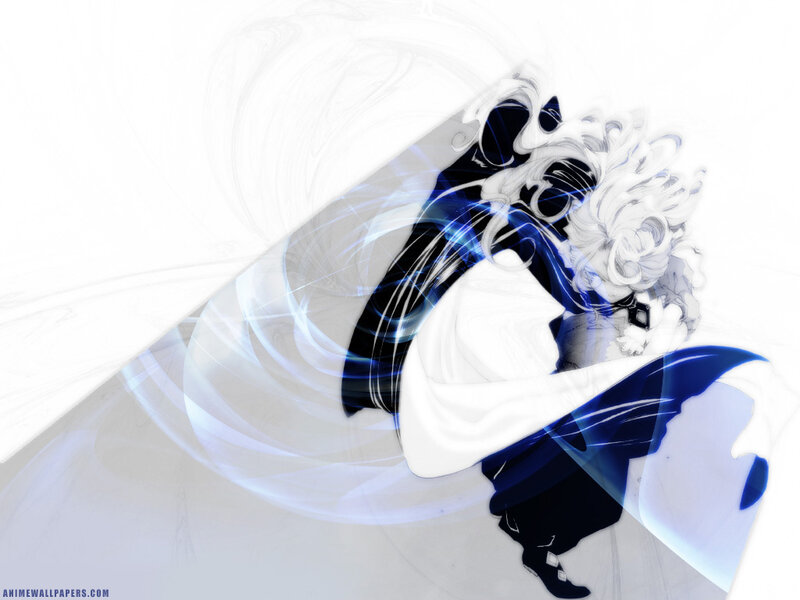 Anime Character in Motion — Blue, Dynamic, Digital Art, Sword, Energy Blast