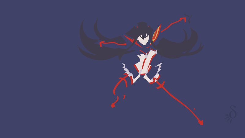 Anime Character in Motion — Blue, Dynamic, Digital Art, Sword