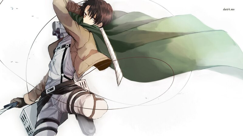Anime Character in Motion — Green, Dynamic, Manga