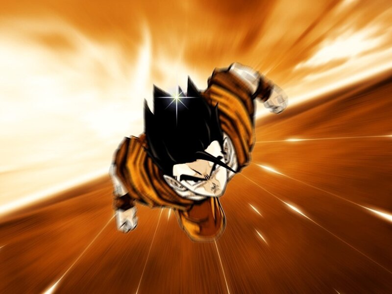 Anime Character in Motion — Orange, Dynamic