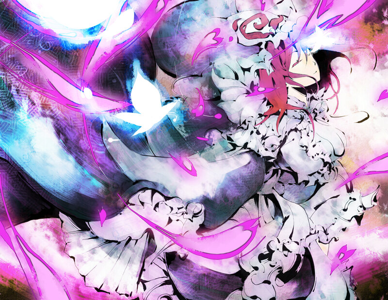 Anime Character in Motion — Purple, Dynamic, Energetic