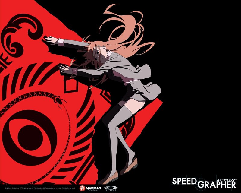 Anime Character in Motion — Red, Dramatic, Red Symbol