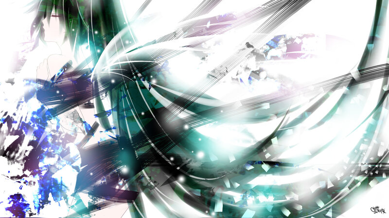 Anime Character in Motion — White, Dynamic, Energetic