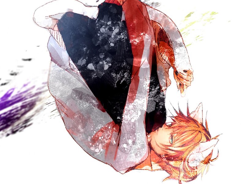 Anime Character in Motion — White, Dynamic, Manga