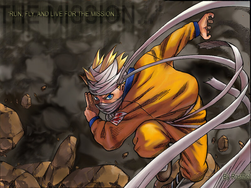Anime Character in Motion — Yellow, Dramatic, Manga