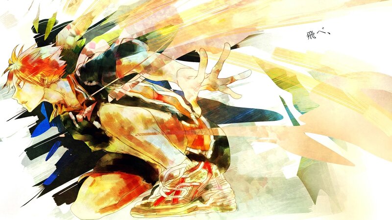 Anime Character in Motion — Yellow, Energetic, Manga