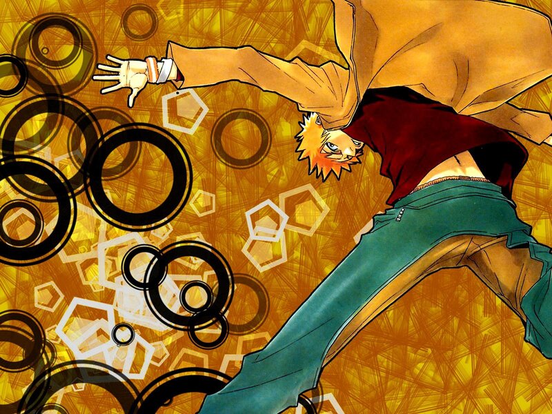 Anime Character in Motion — Yellow