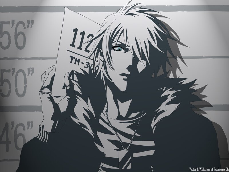 Anime Character in Mugshot — Black