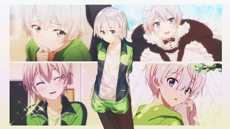 Anime Character in Multiple Outfits — Green