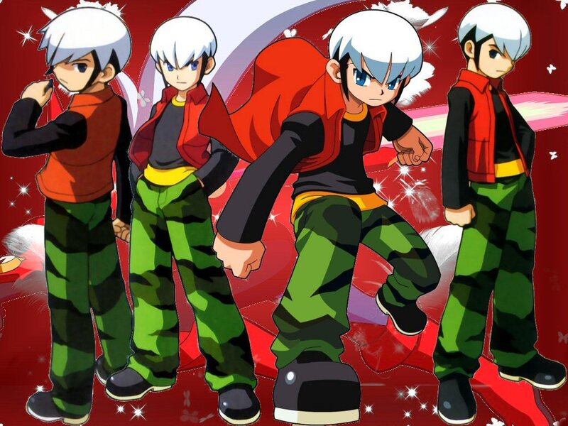 Anime character in multiple poses