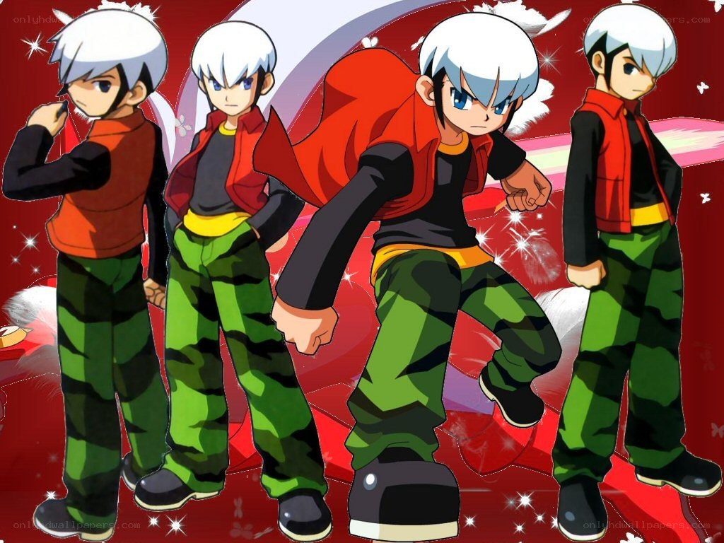 Anime character in multiple poses