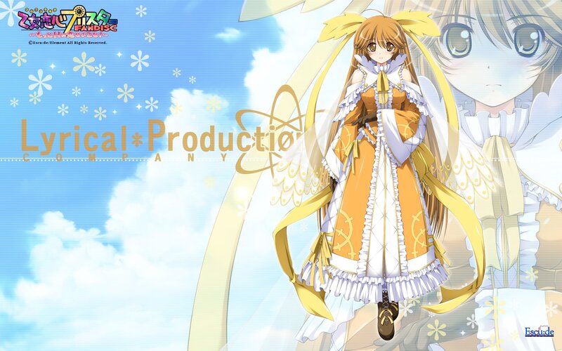 Anime character in orange dress