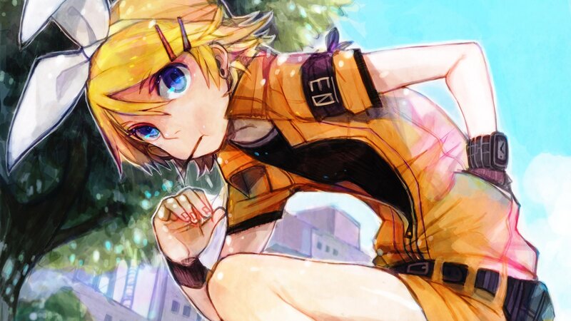 anime character in orange outfit