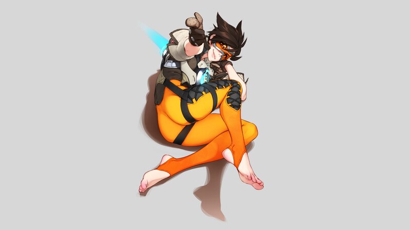 Anime Character in Orange Suit — Dynamic