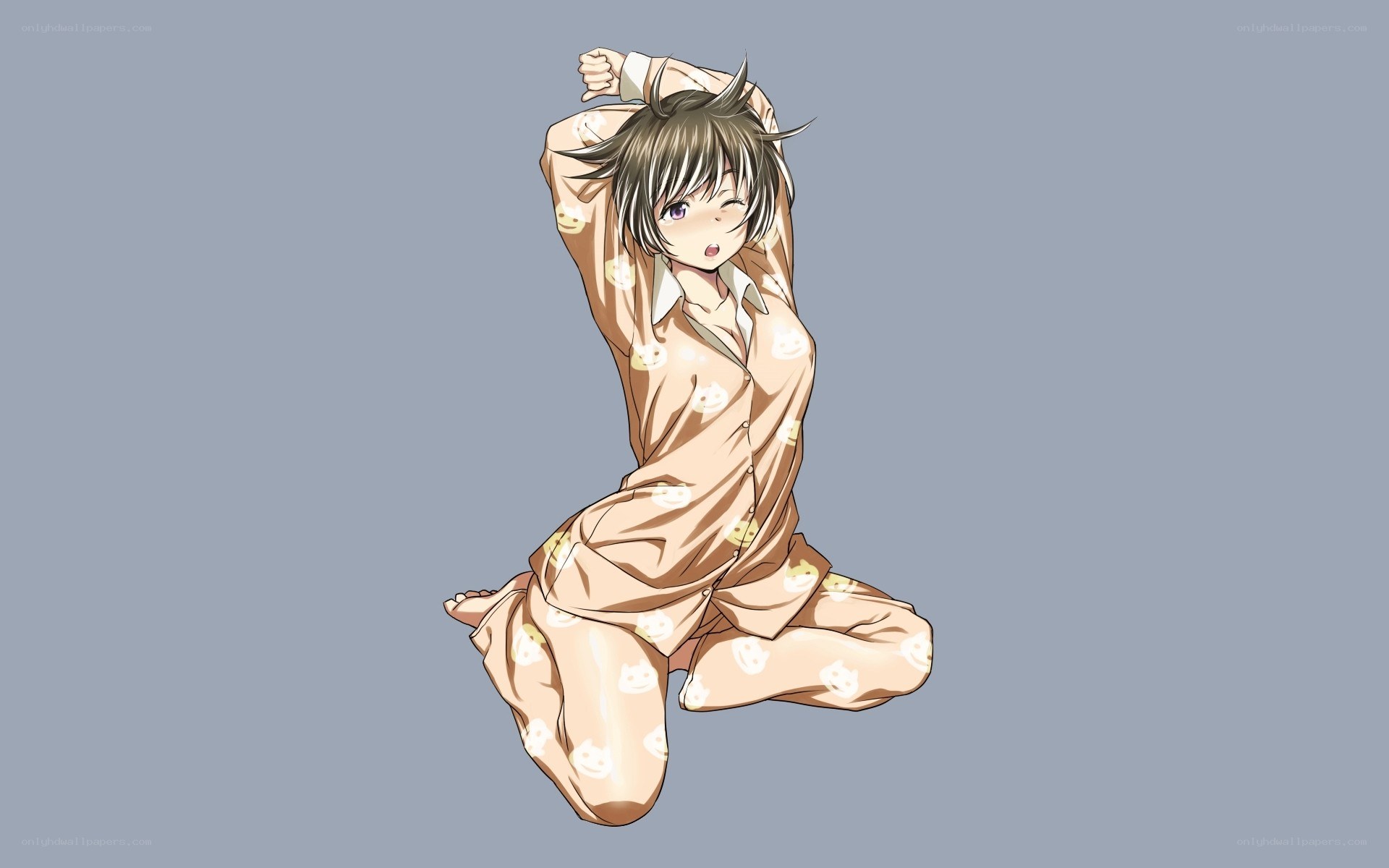 anime character in pajamas