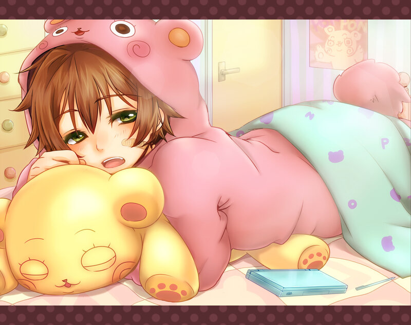 Anime Character in Pajamas — Pink
