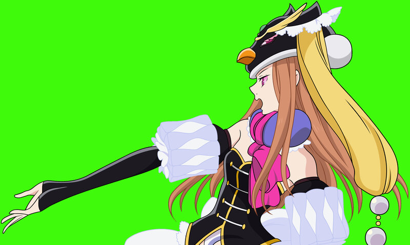 anime character in penguin costume