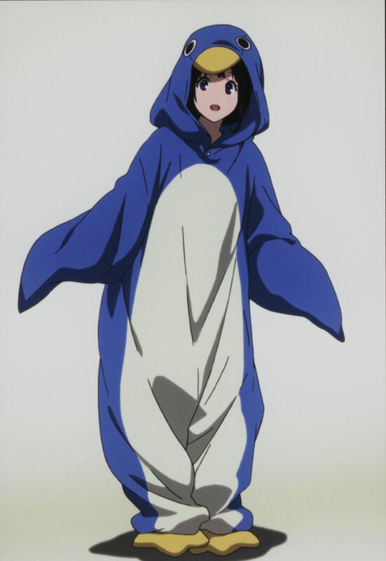 anime character in penguin onesie