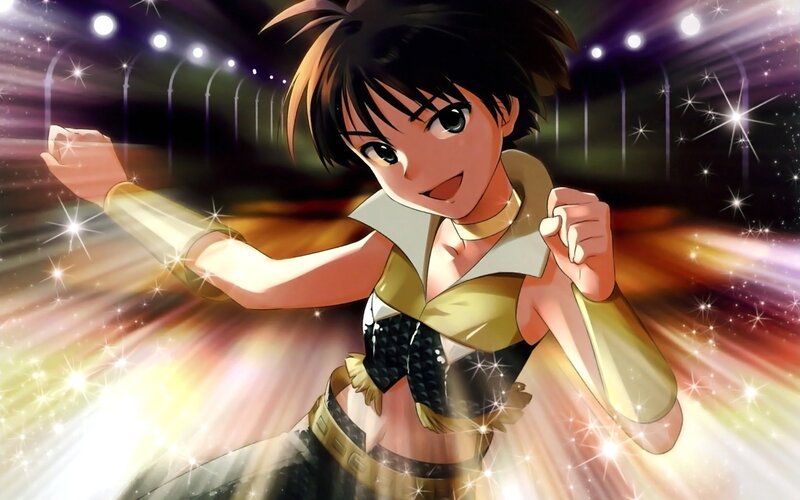 anime character in performance