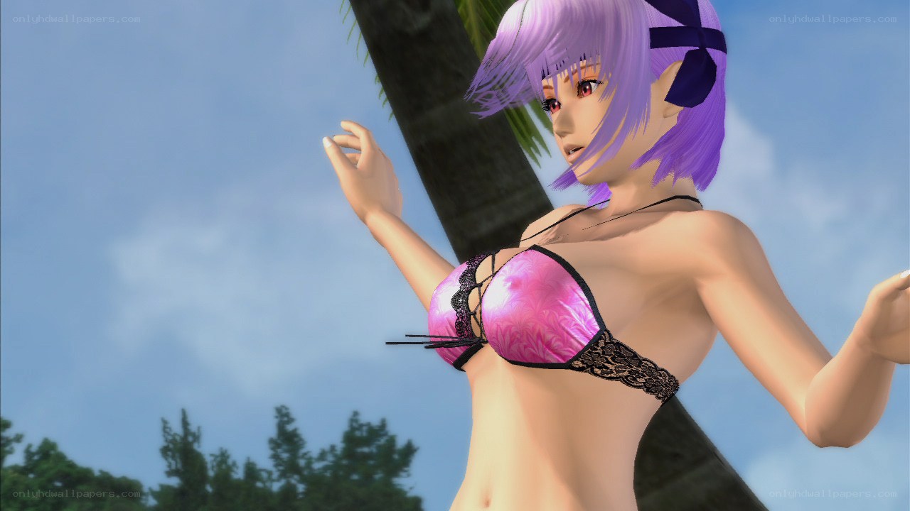 anime character in pink bikini
