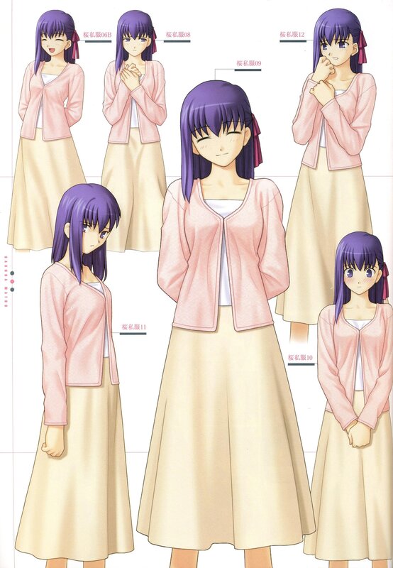 Anime Character in Pink Cardigan