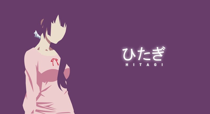 Anime Character in Pink Dress — Purple