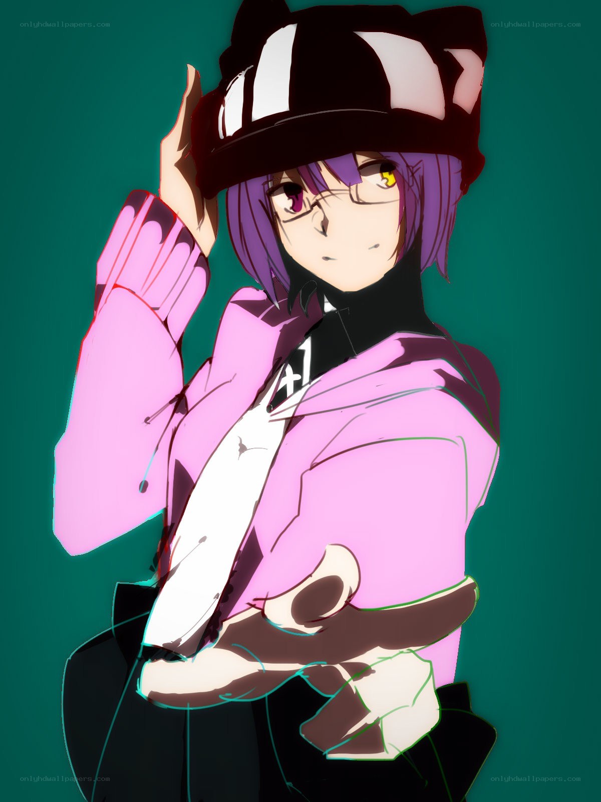 anime character in pink jacket