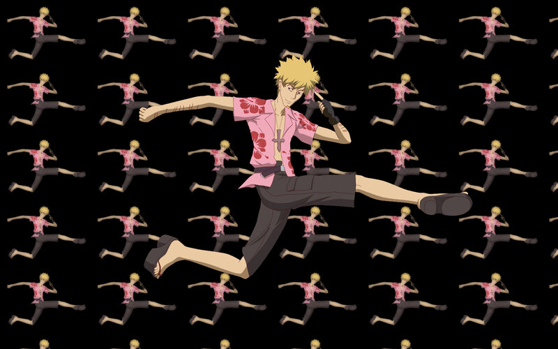 anime character in pink shirt