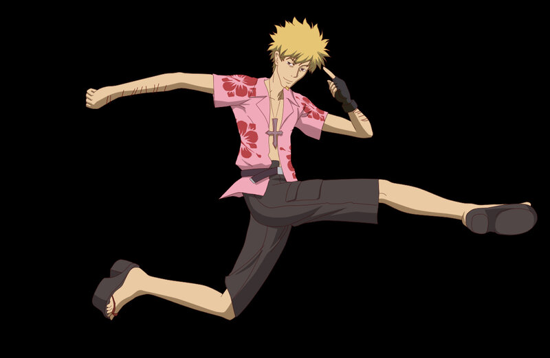 anime character in pink shirt