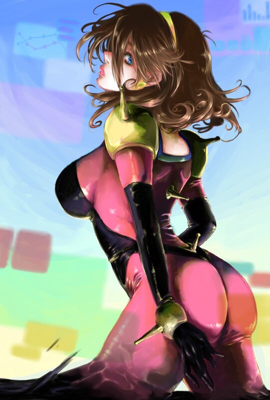 anime character in pink suit