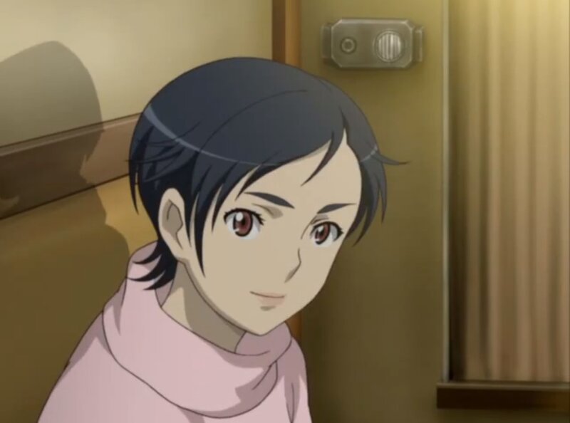 Anime Character in Pink Sweater