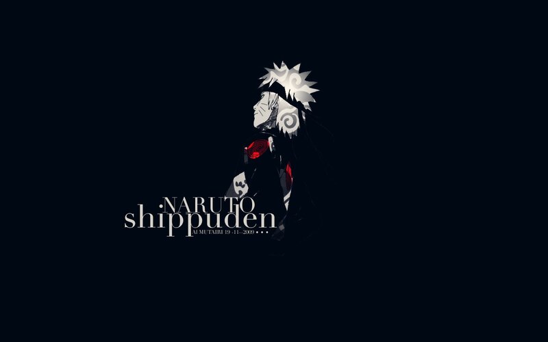 Anime Character in Profile — Black, Dramatic, Night, Spiky Hair