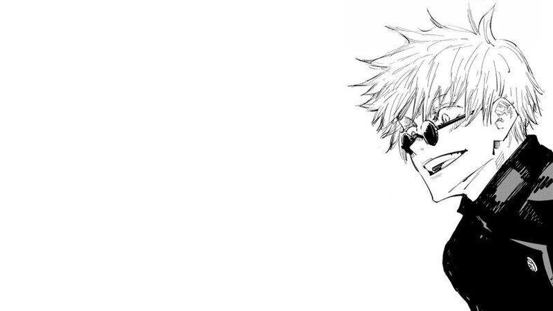 Anime Character in Profile — Black, Intense