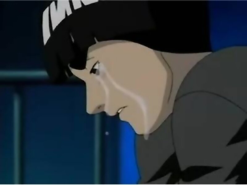 Anime Character in Profile — Blue, Dramatic, Night