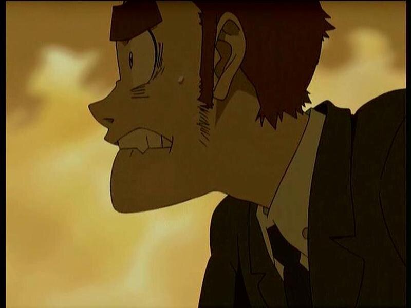 Anime Character in Profile — Brown, Dramatic