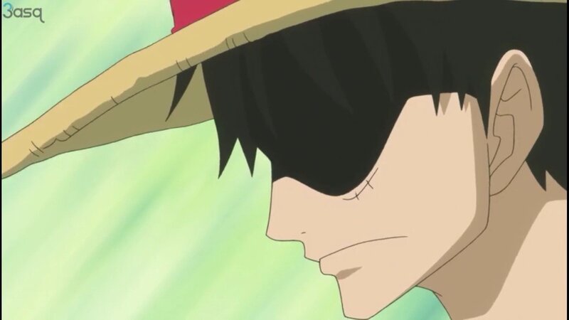 Anime Character in Profile — Green, Calm, Straw Hat