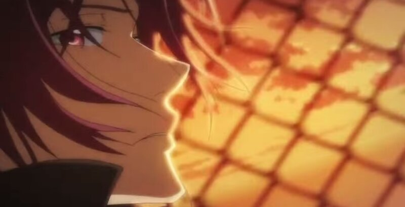 Anime Character in Profile — Orange, Dramatic