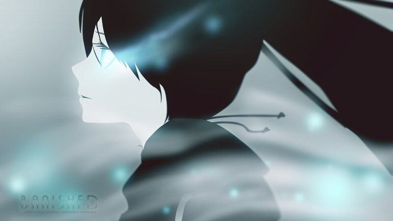 Anime Character in Profile — White, Dramatic, Digital Art