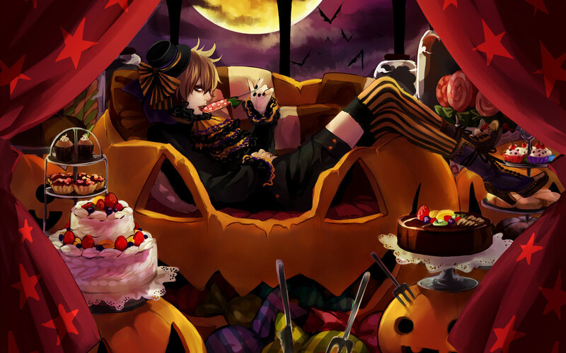 Anime Character in Pumpkin