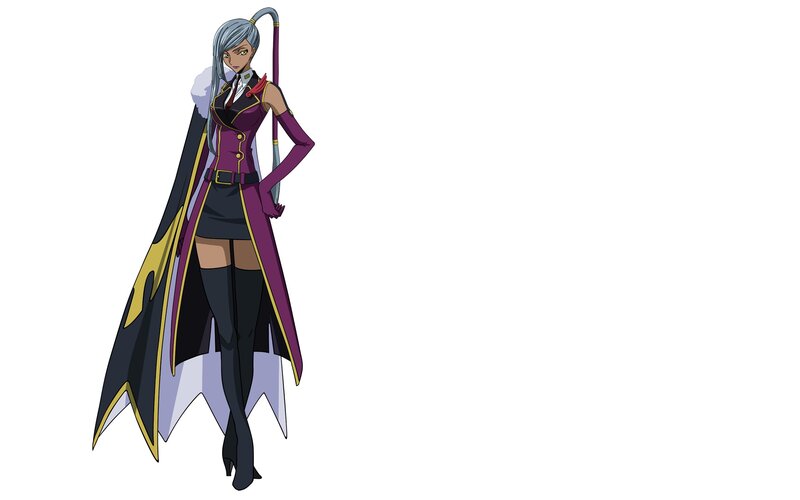 anime character in purple coat