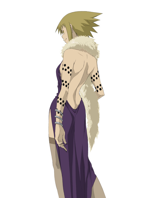 anime character in purple dress