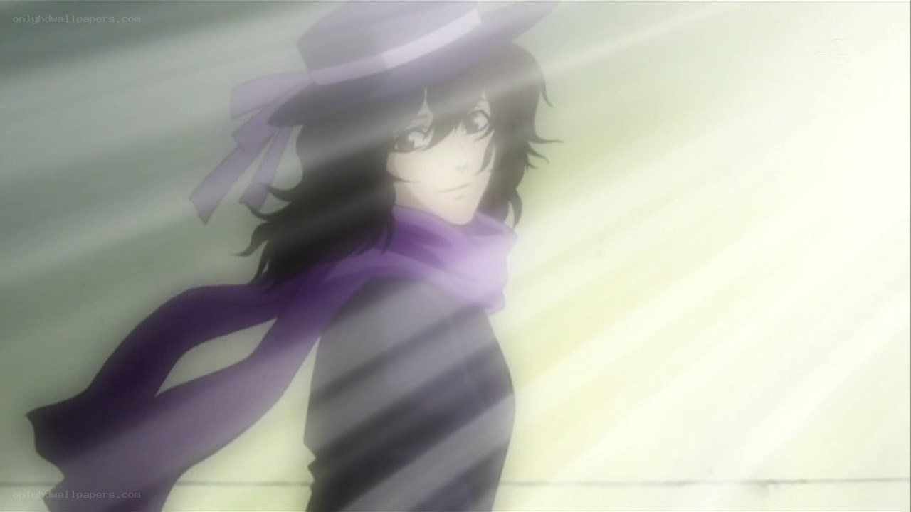 anime character in purple hat