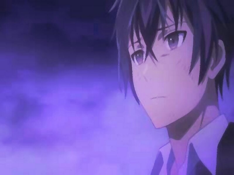 Anime Character in Purple Light — Dramatic