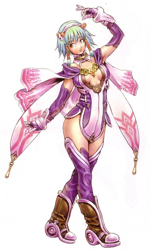 anime character in purple outfit